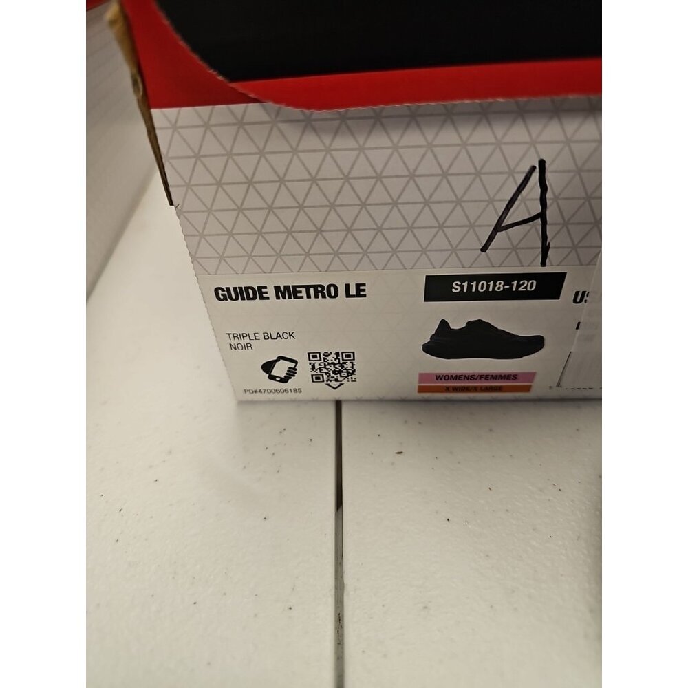 SAUCONY WOMEN'S GUIDE METRO LE LEATHER MAX CUSHION‎  WALKING Sz 10 XW BLACK NEW - Picture 7 of 9